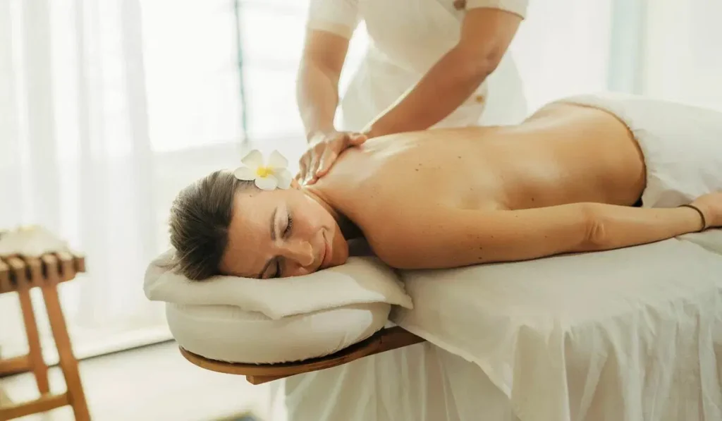 A relaxing traditional Maldivian spa session in an overwater villa for first-time visitors in Maldives.