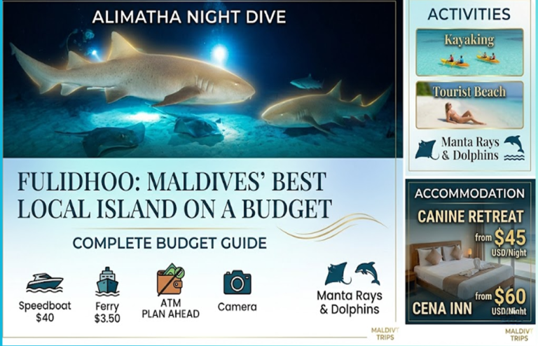 Maldives Without a Resort: How to Travel for $49/Day, The Secret Most Tourists Miss Maldives on a Budget: 6 Days, 5 Nights for Under $100 Per Person (2026 Guide) How to Travel the Maldives on Budget: Complete Local Island Travel Guide with Prices, Transport & Island Tips Conrad Maldives Muraka Review: The World’s Most Expensive Underwater Hotel Stay ($18,000 Per Night) Four Seasons Resort Maldives at Kuda Huraa Review 2026: Real Stay, Prices, Dining & Full Experience